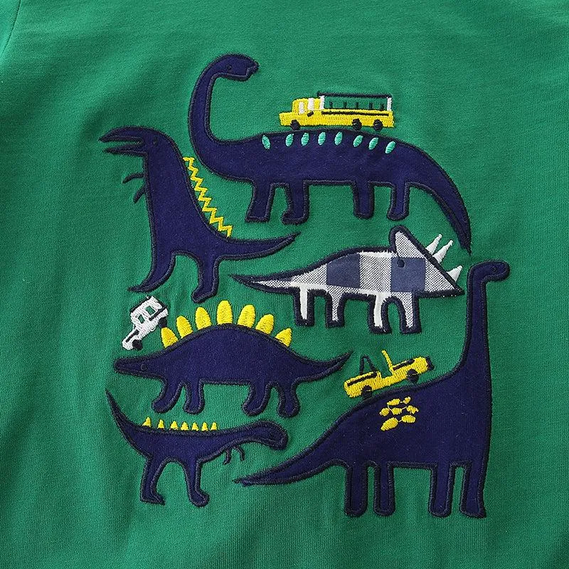 Boy's Green Dinosaur T-shirt with Shorts Set