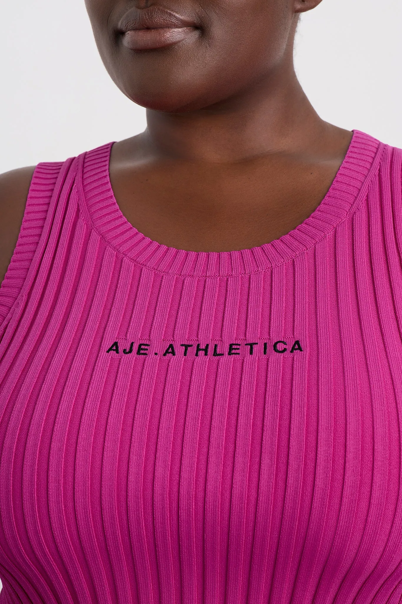 Cropped Knitted Logo Tank 135