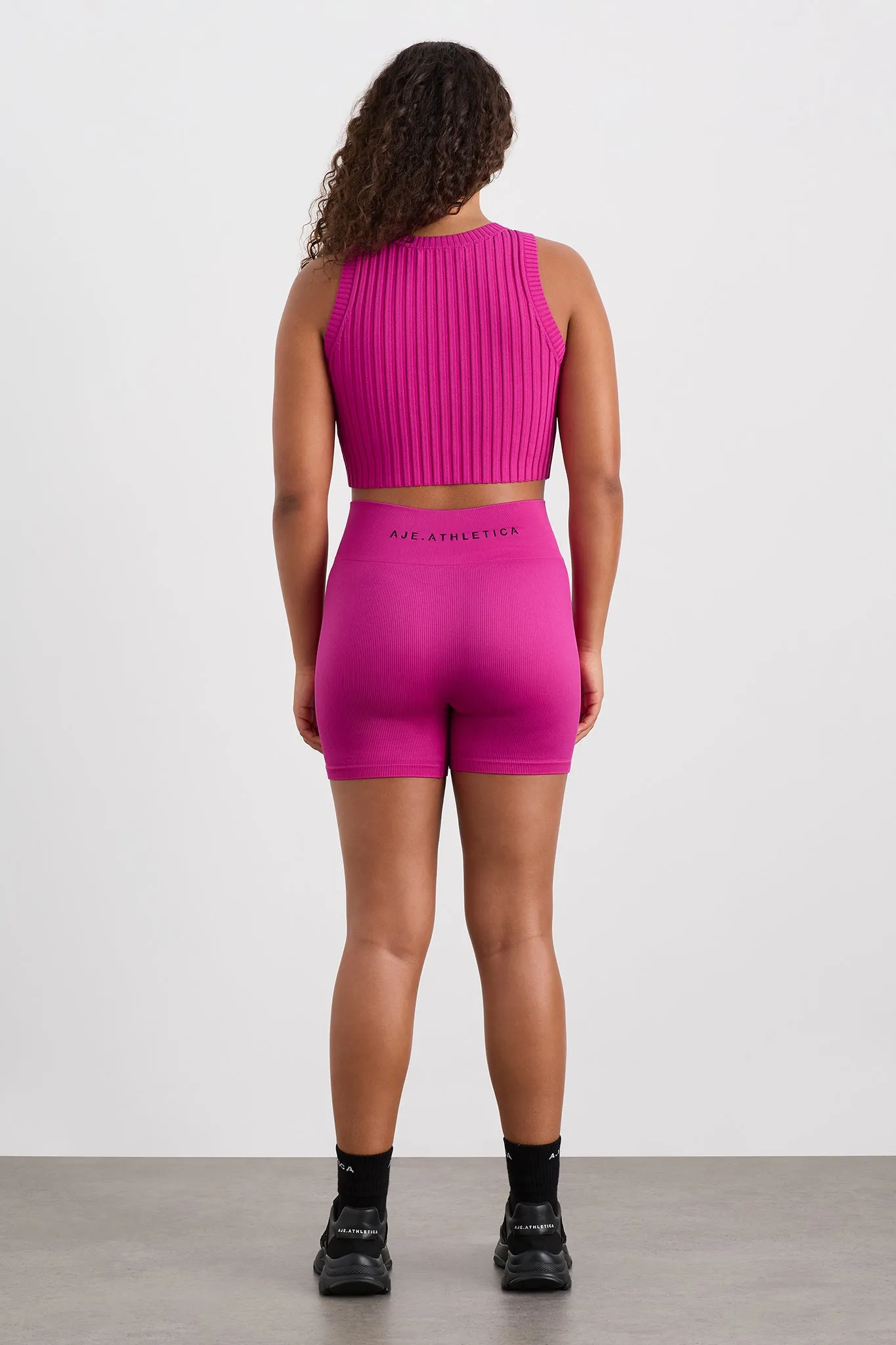 Cropped Knitted Logo Tank 135