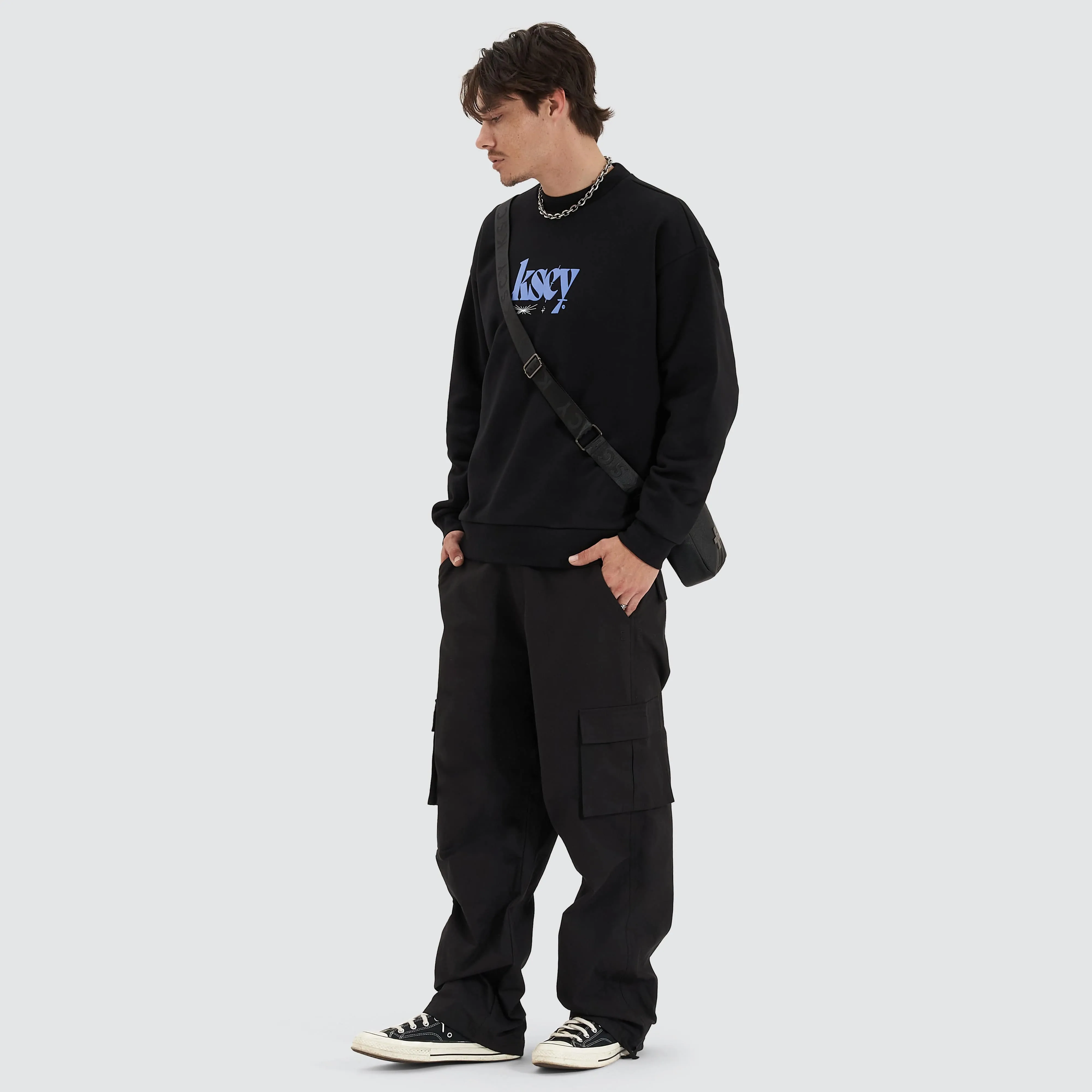 Evolved Heavy Relaxed Jumper Jet Black