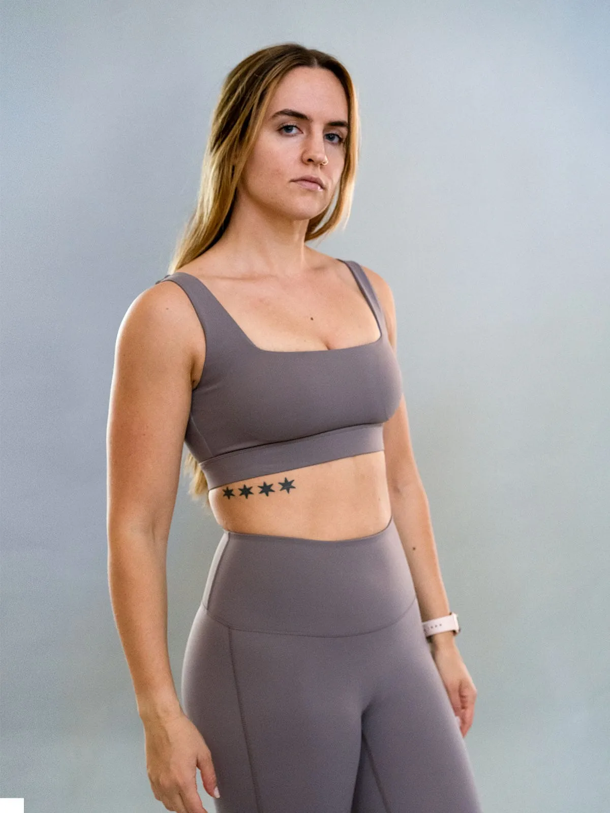 Georgia Bra Top - Light Gray
