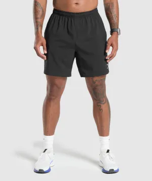 Gymshark Arrival 7" Shorts - Black