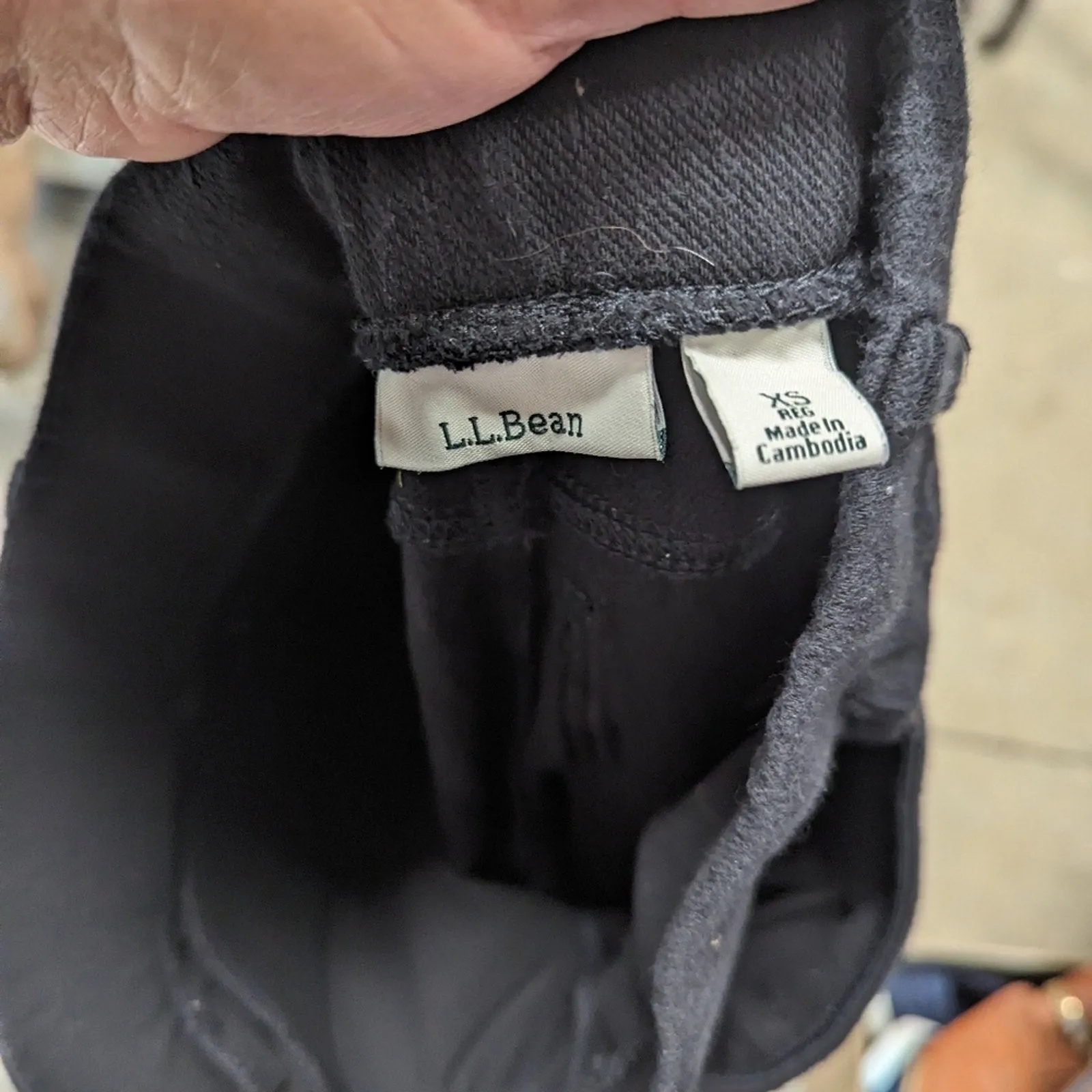 L. L. Bean Black Pants Leggings - XS