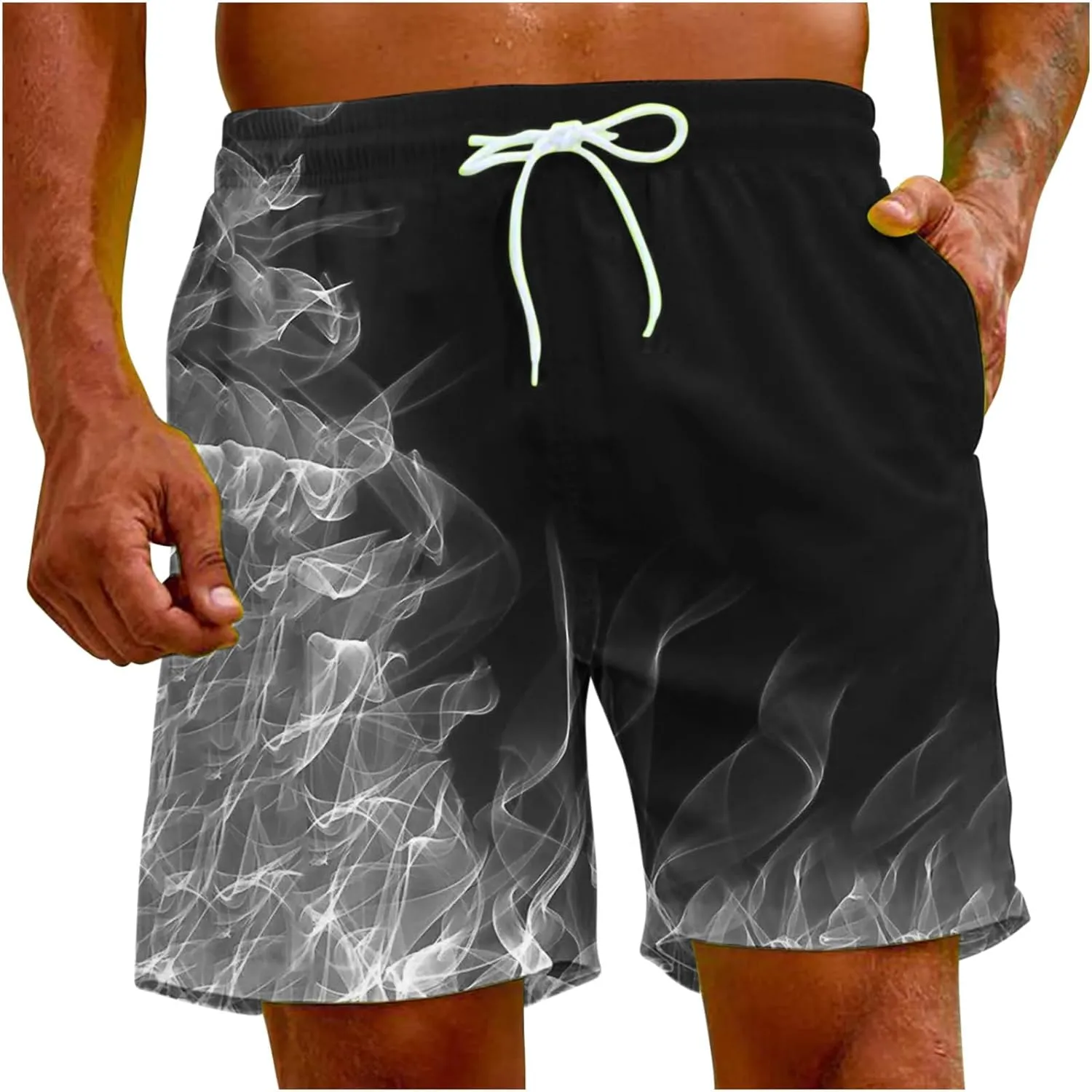 Lastesso Mens Shorts Athletic Running Shorts Lightweight 7 Inch Gym Workout Board Shorts with Pockets Comfort Swim Trunks