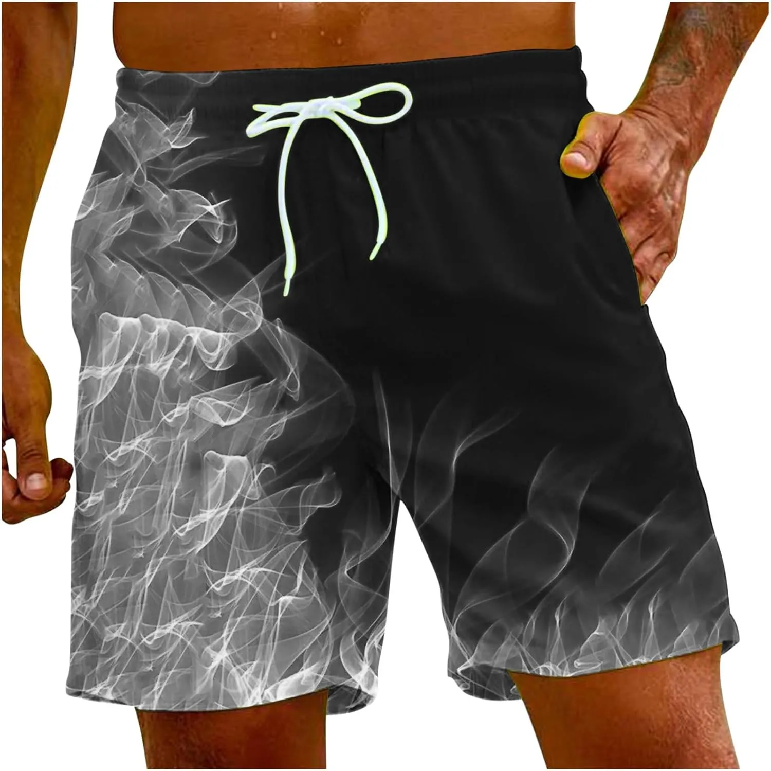 Lastesso Mens Shorts Athletic Running Shorts Lightweight 7 Inch Gym Workout Board Shorts with Pockets Comfort Swim Trunks