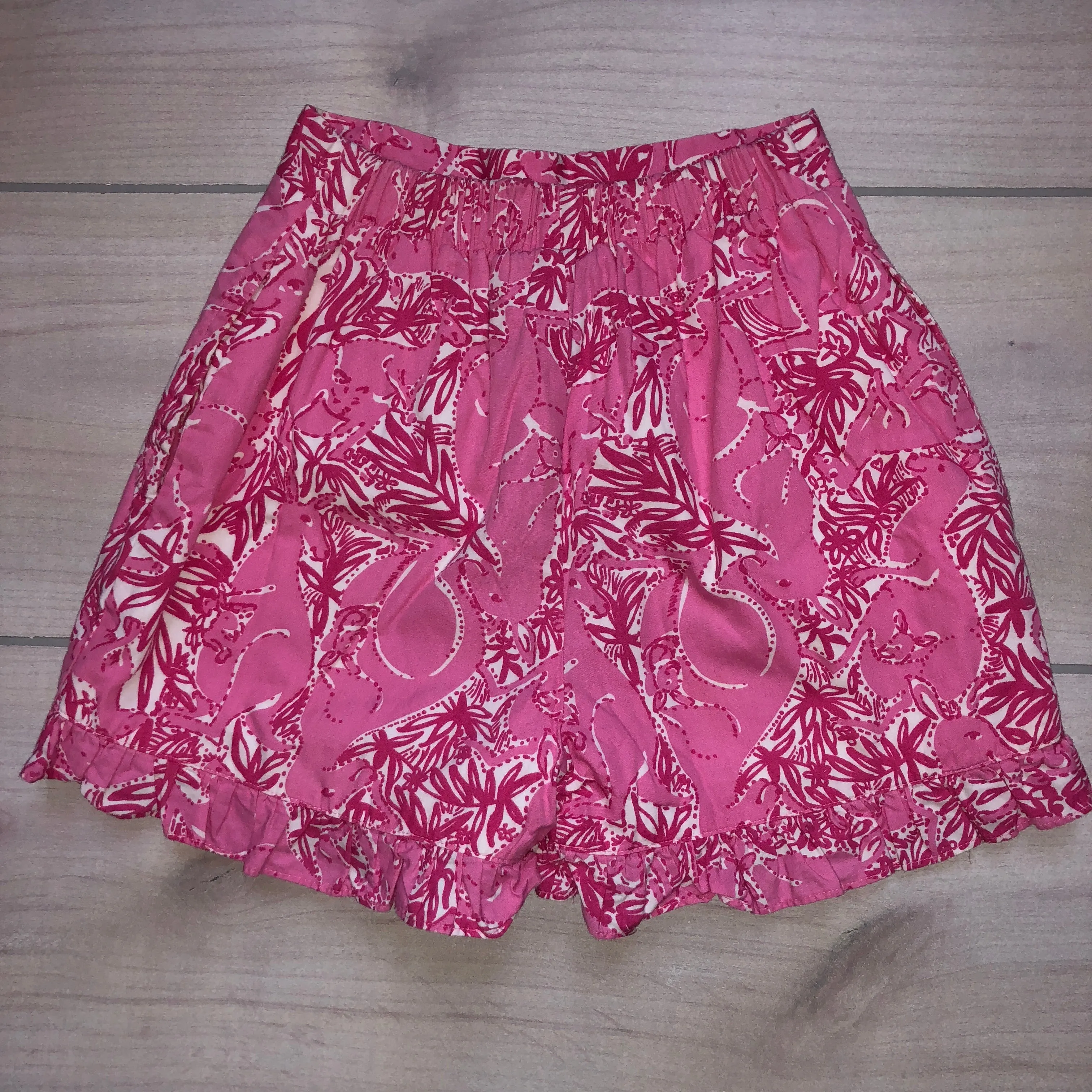 Lilly Pulitzer Pink Kangaroo Print Shorts