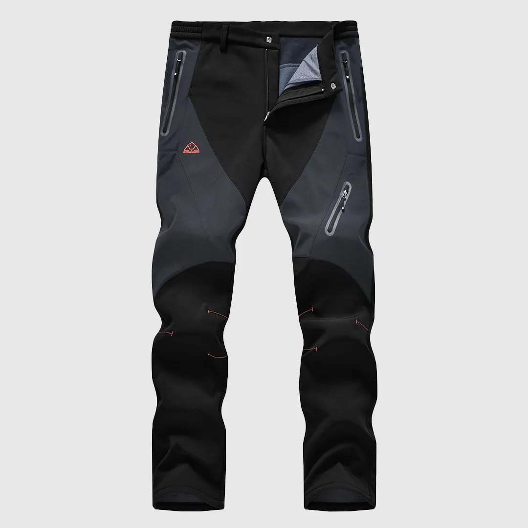 Men's Insulated Water Resistant Warm Fleece Lined Ski Pants