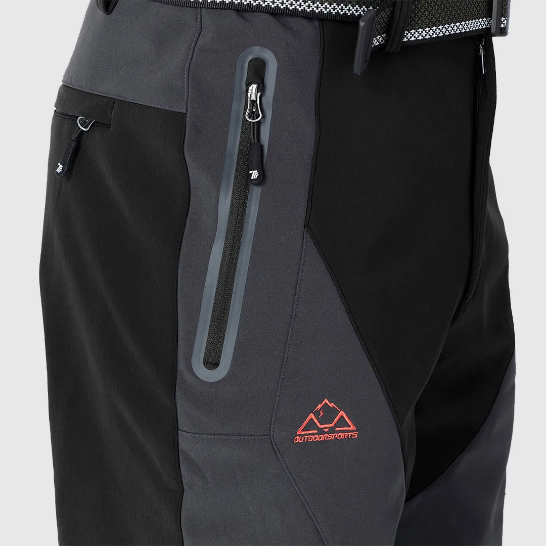 Men's Insulated Water Resistant Warm Fleece Lined Ski Pants