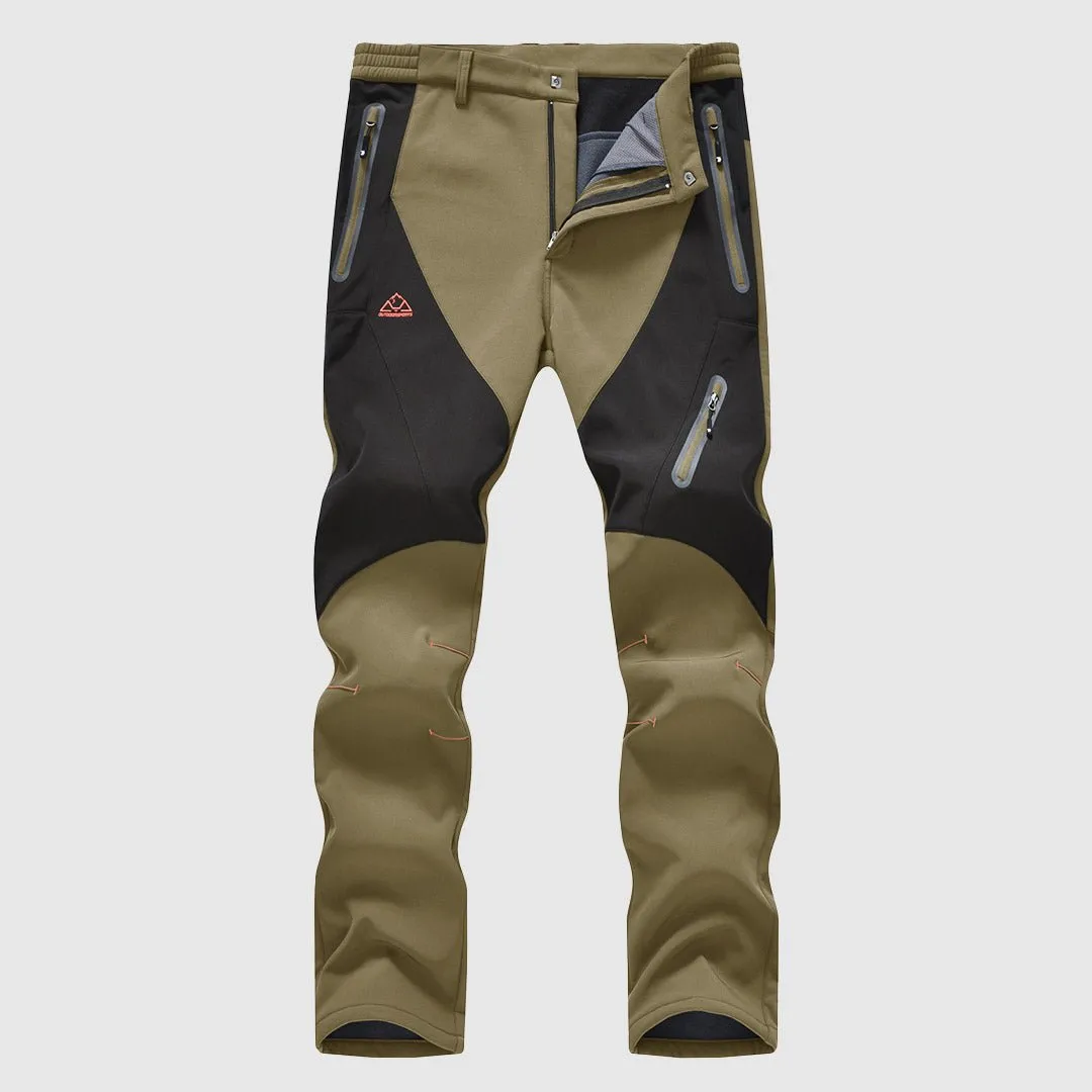 Men's Insulated Water Resistant Warm Fleece Lined Ski Pants