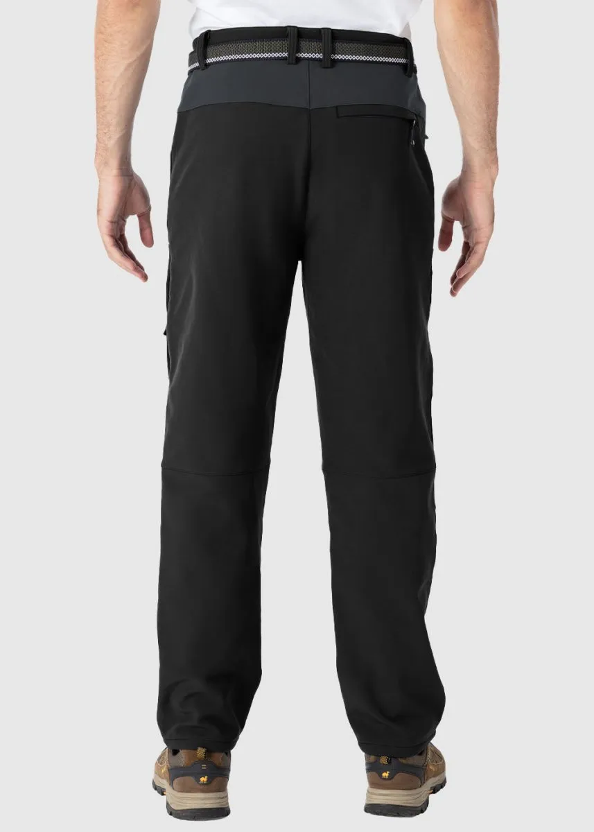 Men's Insulated Water Resistant Warm Fleece Lined Ski Pants