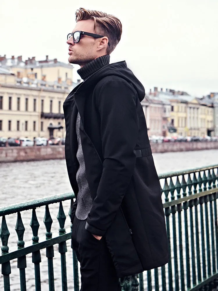 Men's Jacket Mid-length Casual Men's Windbreaker