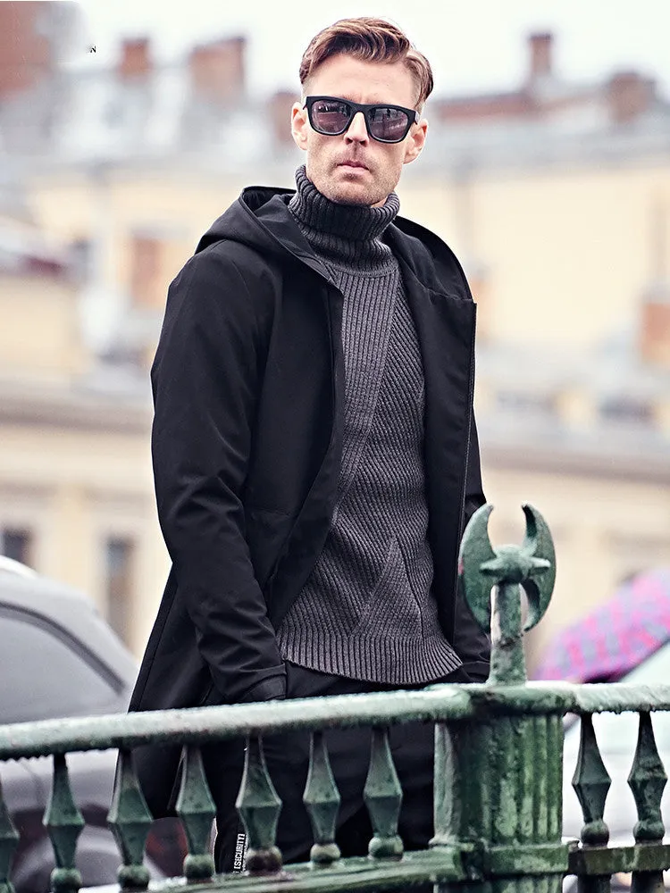 Men's Jacket Mid-length Casual Men's Windbreaker