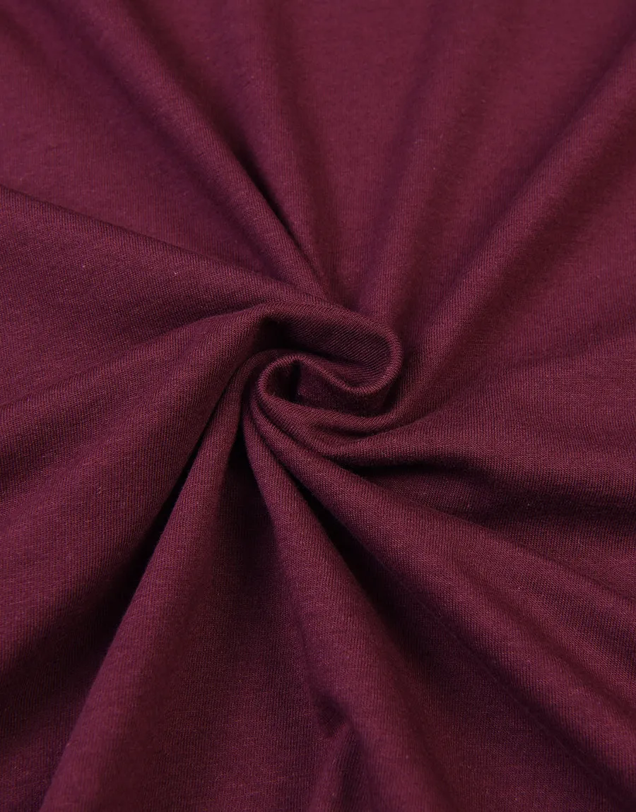 Men's Printed T-Shirt - Burgundy