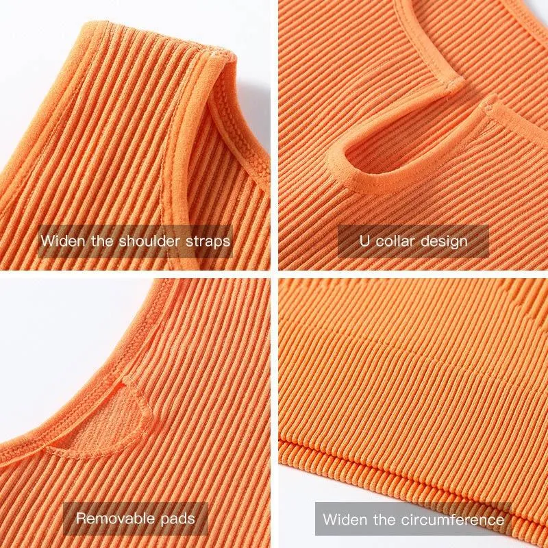 Neckline Sports Bra Set  Comfort and Style for Every Workout