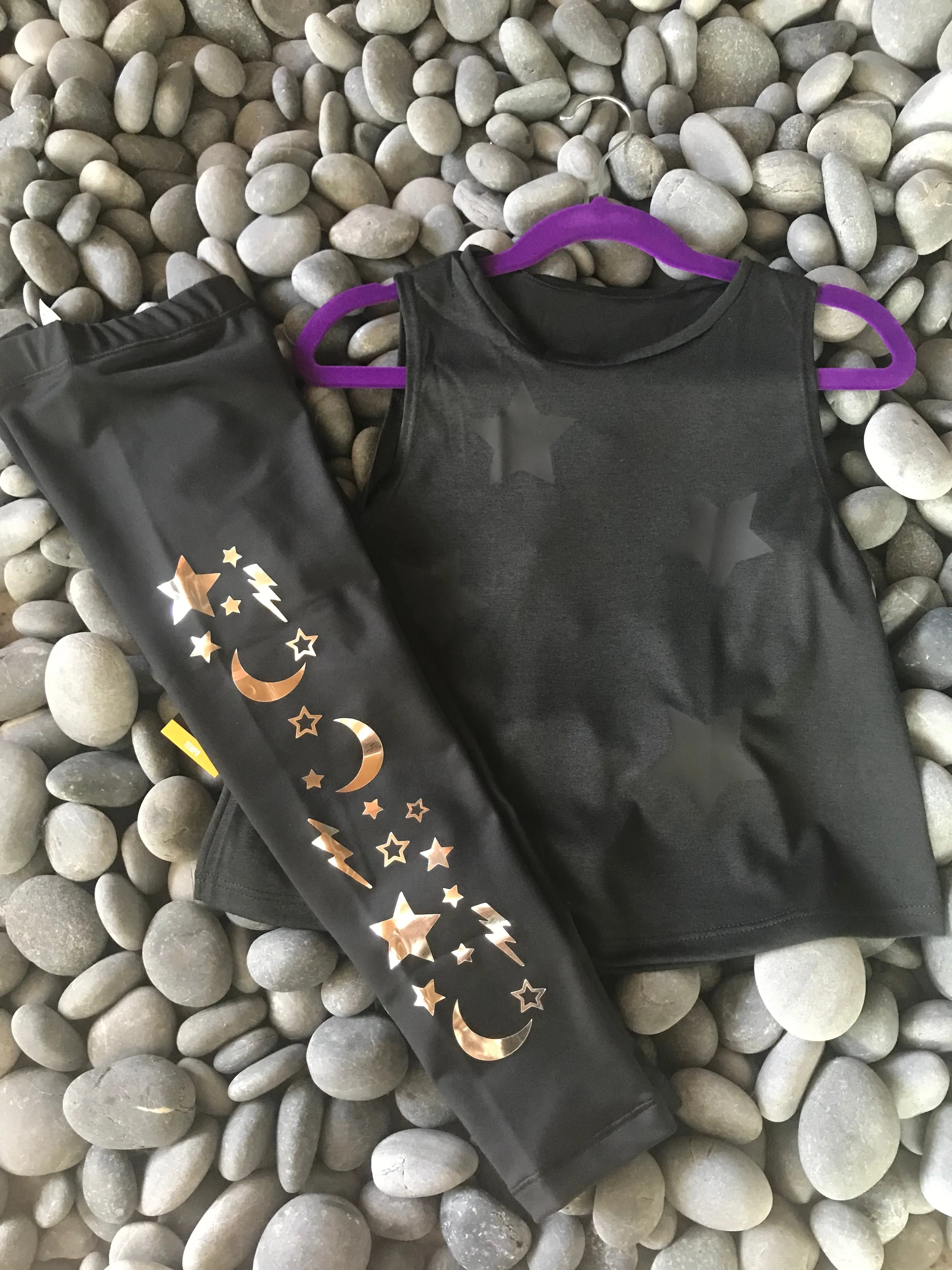 Stars Black Black Tank