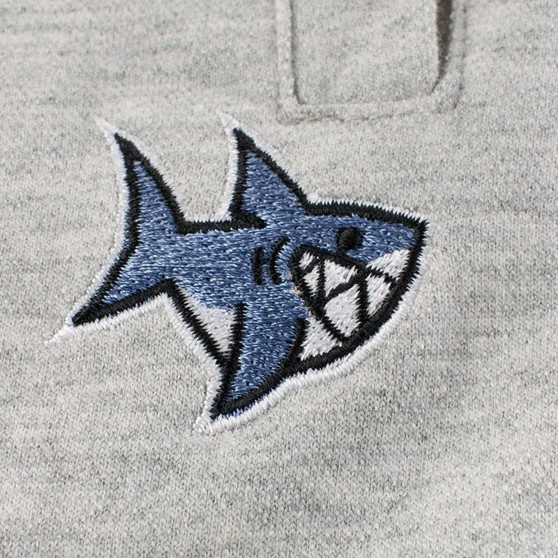 Toddler/Kid Shark Embroidery Casual Shorts (2 colors)