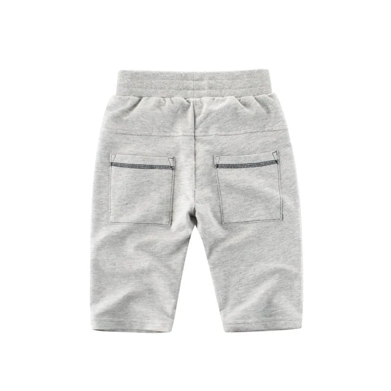 Toddler/Kid Shark Embroidery Casual Shorts (2 colors)