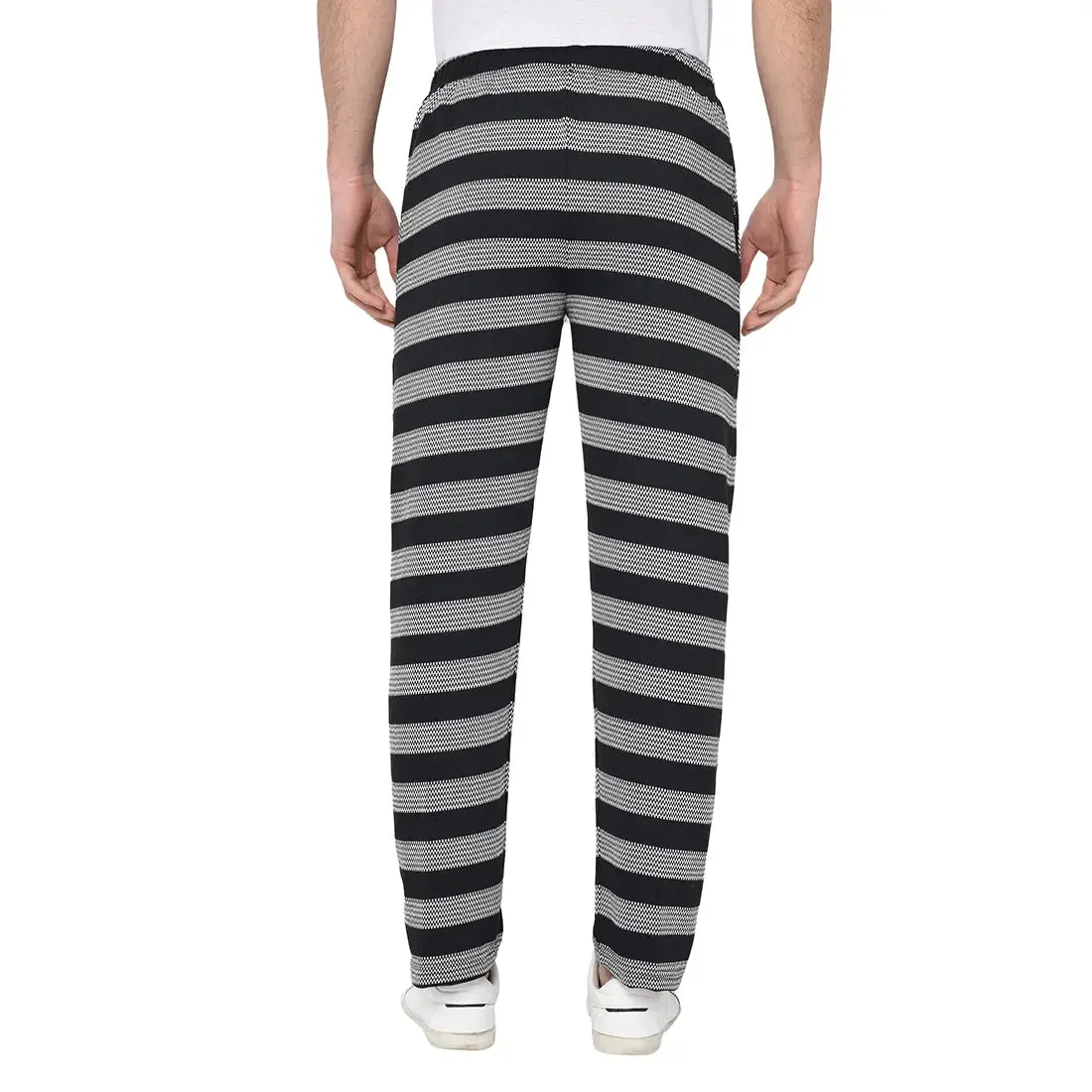 Vimal Jonney Black Cotton Trackpant For Men's