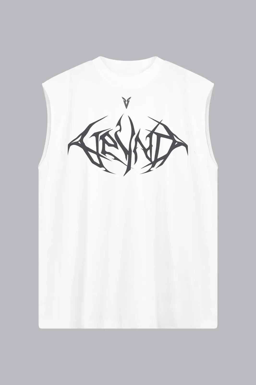 V_LYFE220 GRAPHIC SLEEVELESS T-SHIRT - Optic White