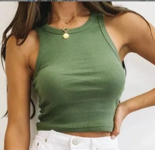 White Crop Top Womens | White Tank Top Womens | Top Cropped White |
