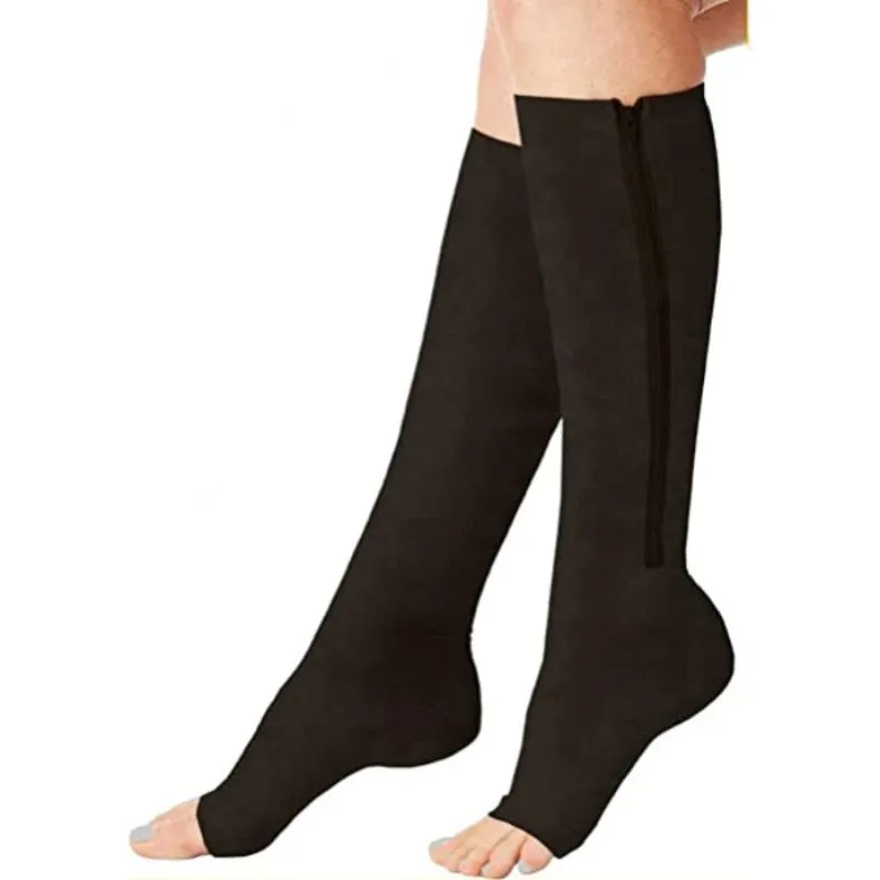 Women Open Toe Plantar Compression Socks