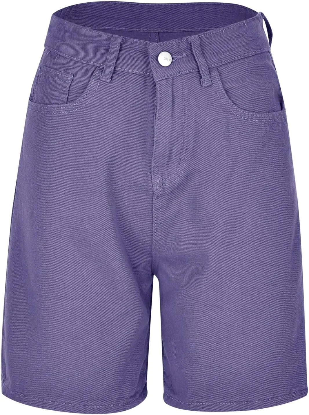 Womens Bermuda Denim Jean Jorts Casual Classic Fit High Waisted Cargo Shorts Lightweight Button Shorts with Pockets