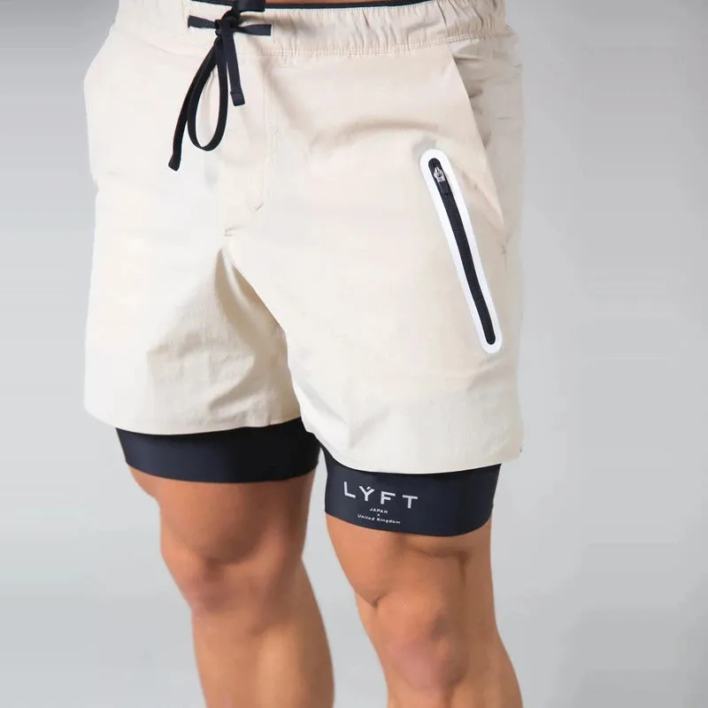 Zip Pockets 2 in 1 Running Shorts | Quick Drying & Lightweight
