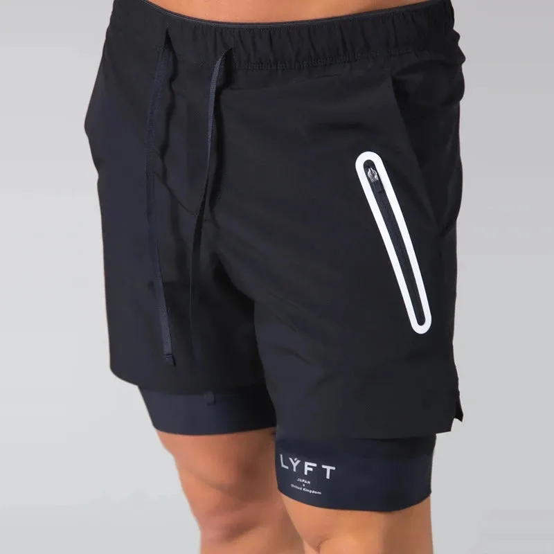 Zip Pockets 2 in 1 Running Shorts | Quick Drying & Lightweight