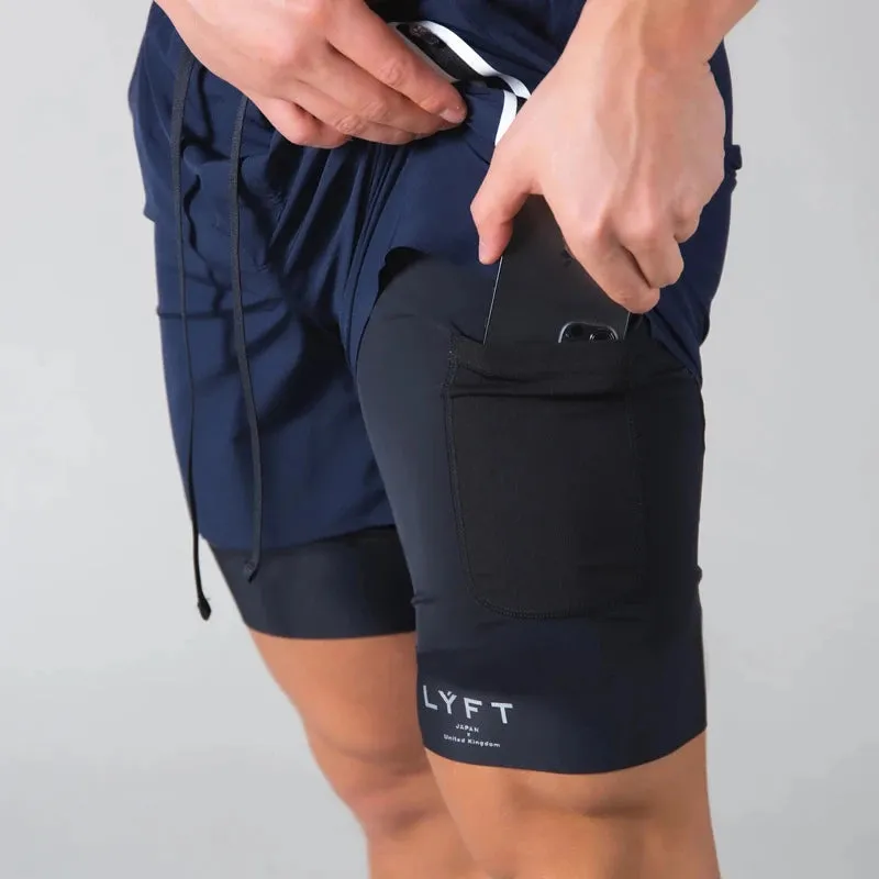Zip Pockets 2 in 1 Running Shorts | Quick Drying & Lightweight